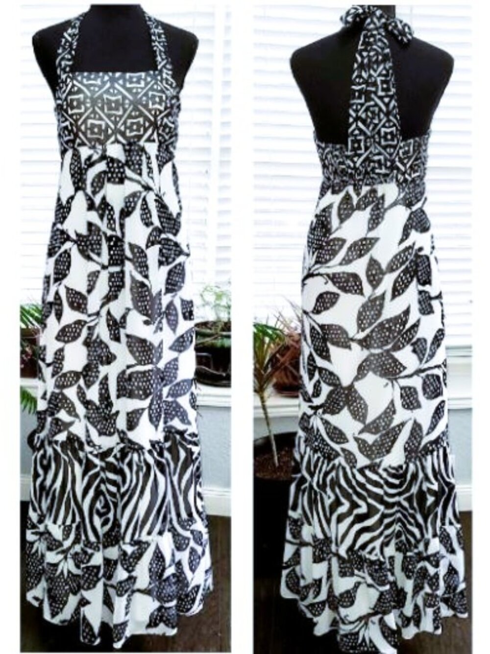 WHBM Lined Maxi Dress Size 6